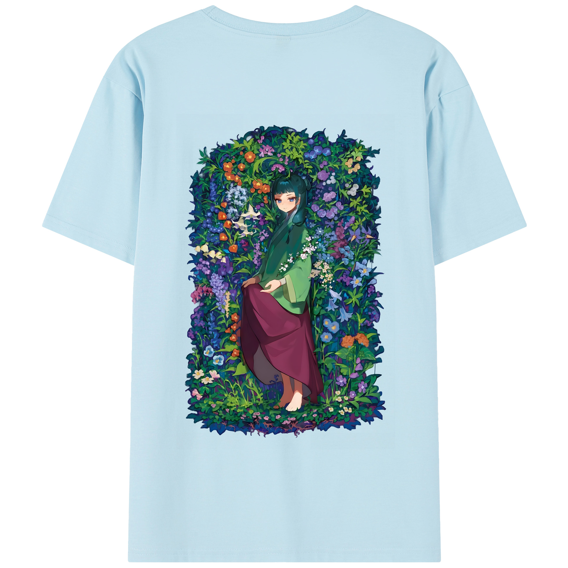 （画像用） 薬屋のひとりごと The Apothecary Diaries 綿100％半袖Tシャツ（背面プリント）